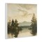 Stupell Industries Soft Beige Mountain Scenery Wall Plaque Art